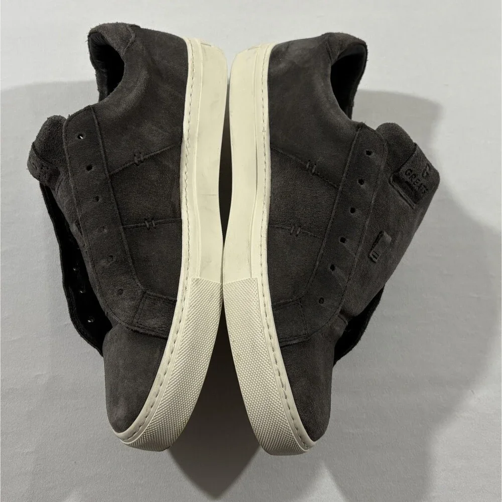 Greats Brooklyn Royale 2.0 Mens Shoes Gray Suede Leather Sneakers Low Sz 10.5